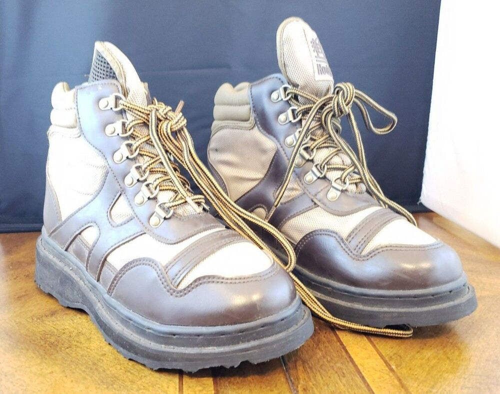 Men's Used Hodgman Light and Dark Brown Wading Fishing Boots with Laces, Size 7
